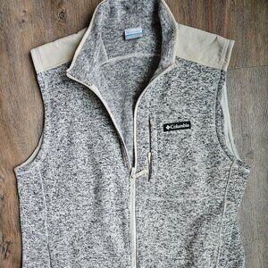 Columbia Men’s Sweater Weather™ Fleece Vest Vest Gray Men’s Size Large